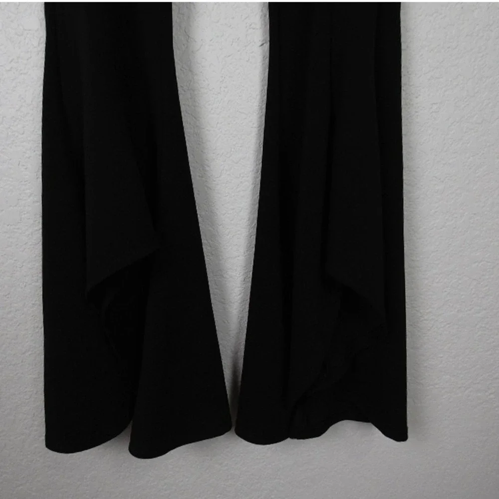 L&B Women Bell Bottom Flare Pants SZ L Black Boho Western Cowgirlcore Rodeo‎